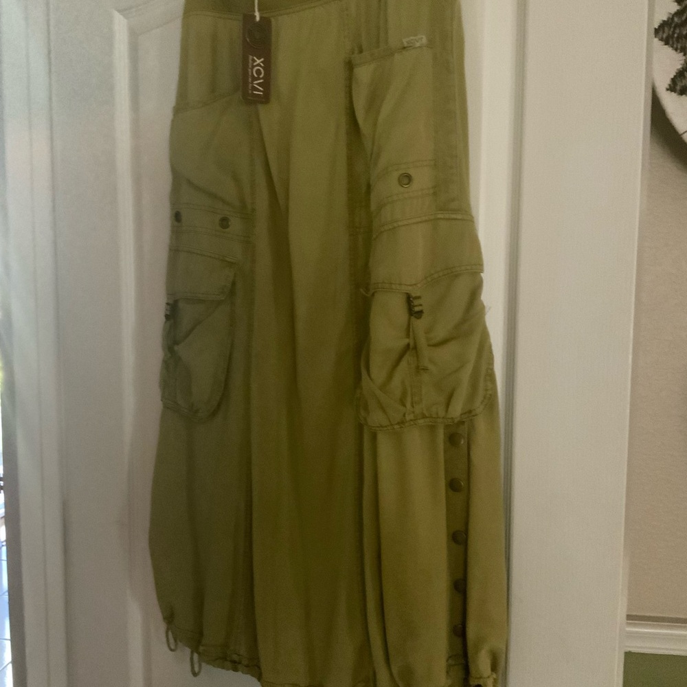 XCVI mustard  Bubble Cargo Leslyn skirt.